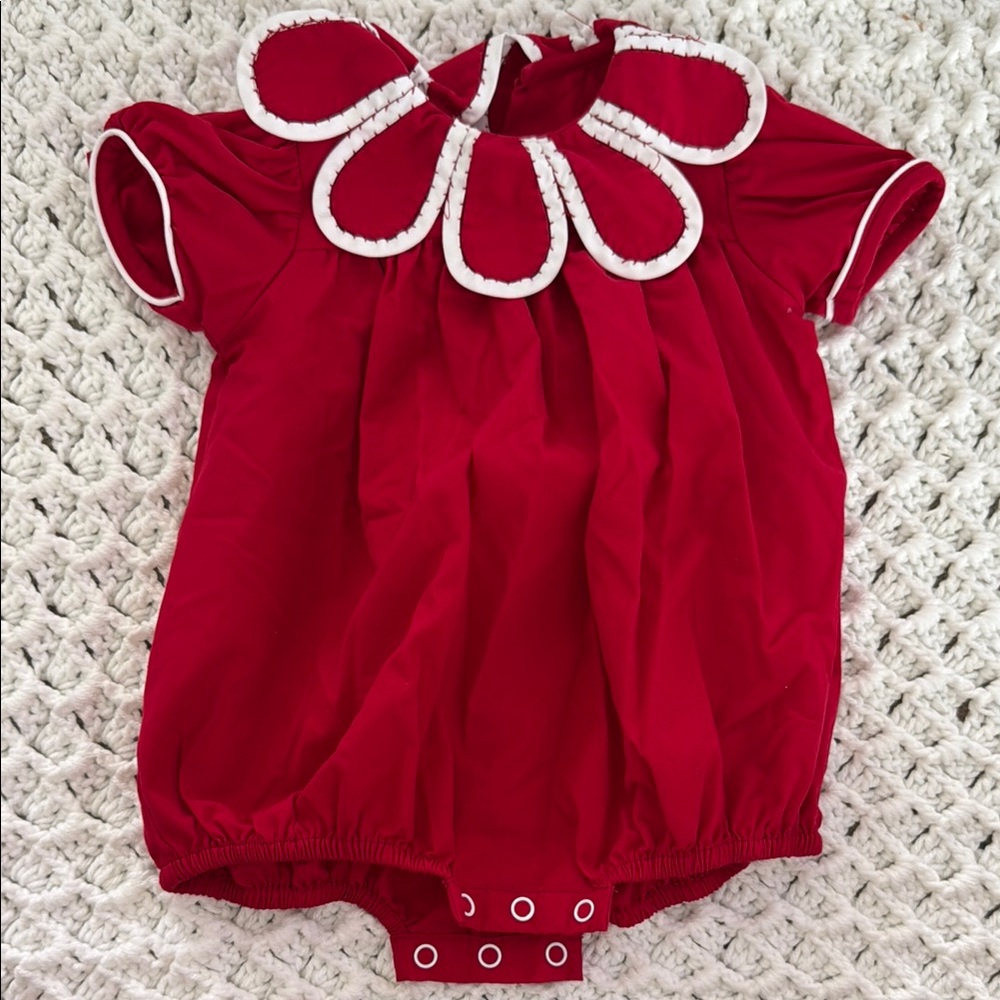 Red Floral Kids Bodysuit